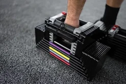 POWERBLOCK Elite USA 90 Pound Adjustable Dumbbells Gray