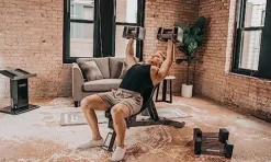 POWERBLOCK Elite USA 90 Pound Adjustable Dumbbells Gray