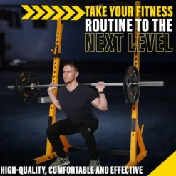 Powertec Fitness Workbench Half Rack Yellow