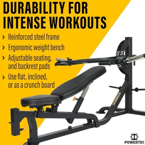 Powertec Fitness Workbench Multi Press Adjustable Gym Equipment – Multipress