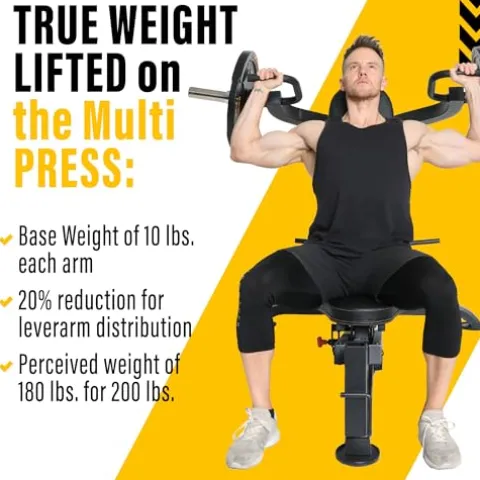 Powertec Fitness Workbench Multi Press Adjustable Gym Equipment – Multipress
