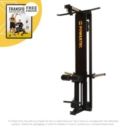 Powertec LAT Tower Option Exercise Equipment Black