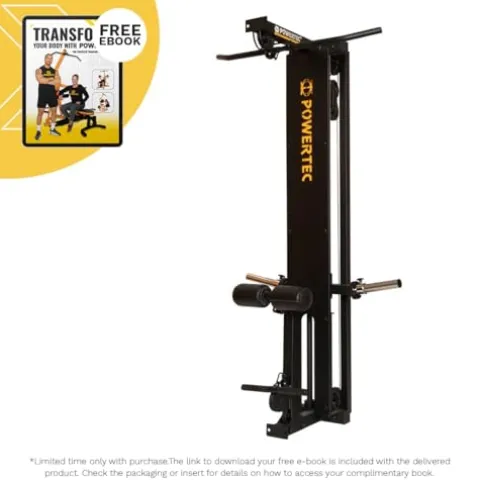 Powertec LAT Tower Option Exercise Equipment Black