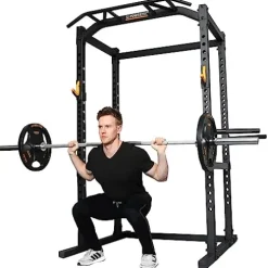 Powertec Workbench Power Rack Black 1000 lbs Max Load