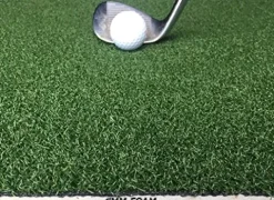 PREMIUM PRO Golf Mat 6′ x 12′ Pro Residential Practice Turf Mat with 5mm Foam Pad Green