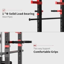 PRODC Power Cage Squat Rack 1000-Pound Capacity Black