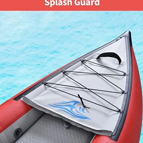 PRODCA Inflatable Kayak Set with Paddle & Air Pump, Portable Deluxe Tandem 2 Person Kayak