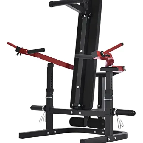 PRODCA Weight Chest Press Bench 11 Adjustable Positions Home Gym Equipment Red