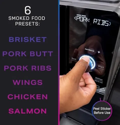 Profile GE Profile™ Smart Indoor Pellet Smoker with Active Smoke Filtration, WiFi Connected, Countertop BBQ Appliance Carbon Black