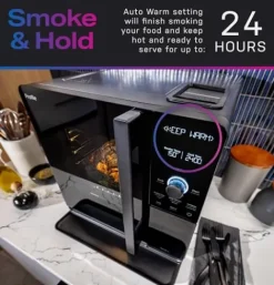 Profile GE Profile™ Smart Indoor Pellet Smoker with Active Smoke Filtration, WiFi Connected, Countertop BBQ Appliance Carbon Black