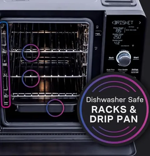 Profile GE Profile™ Smart Indoor Pellet Smoker with Active Smoke Filtration, WiFi Connected, Countertop BBQ Appliance Carbon Black