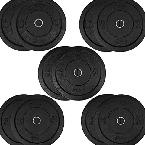 PRx Performance Crumb Rubber Bumper Plate Pairs Olympic Weights Black