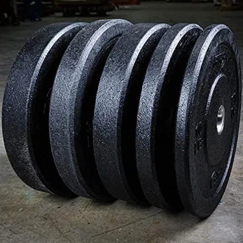 PRx Performance Crumb Rubber Bumper Plate Pairs Olympic Weights Black