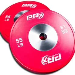 PRx Performance Elite Bumper Plate Pairs Steel Center Insert 55lb Pair