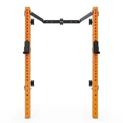 PRx Performance Profile PRO 73″ Folding Squat Rack Wall Mounted Home Gym System Black