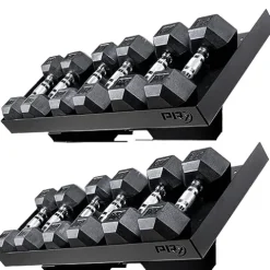 PRx Performance Wall Mounted Dumbbell Storage Shelf Black