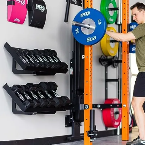 PRx Performance Wall Mounted Dumbbell Storage Shelf Black