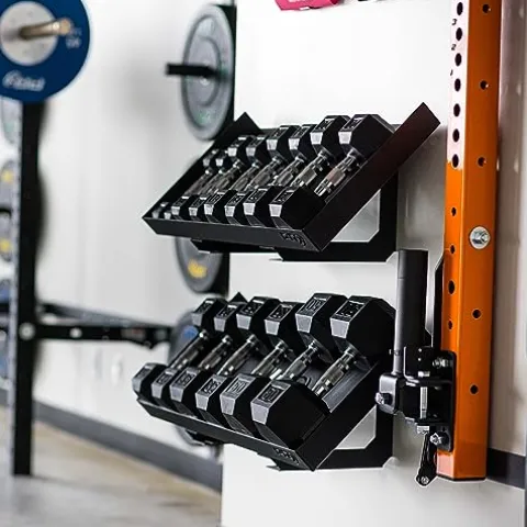 PRx Performance Wall Mounted Dumbbell Storage Shelf Black