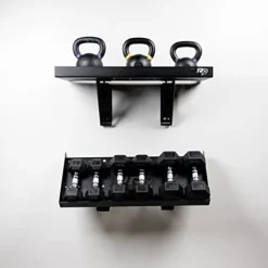 PRx Performance Wall Mounted Dumbbell Storage Shelf Black