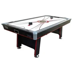 PUCK Atlas 7-Foot Air Hockey Table with Table Tennis Top White