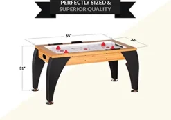 PUCK Sphynx 5-Foot Air Hockey Table Brown