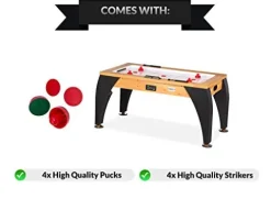 PUCK Sphynx 5-Foot Air Hockey Table Brown