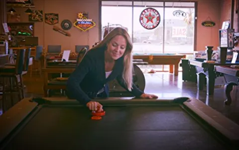 Puckashmaka Pool Table Hockey 7 Foot Black