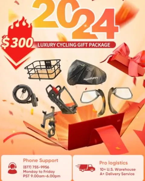 PUCKIPUPPY Electric Bike 960W 48V 15AH 28MPH 7-Speed 26″ Fat Tire White