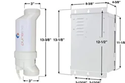 Pureline Crystal Pure Salt System PL7703 Universal Pool Salt Chlorination System 60,000 Gallon