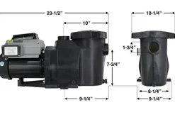 Pureline Rapids Inground Pool Pump PL2515 1.5 HP Variable Speed Premium Energy Efficiency