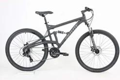 Quality 2024 Gravity FSX 27.5 LTD Dual Suspension 21 Speed Mountain Bike Matt Black