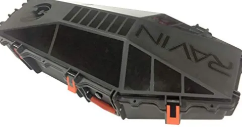 RAVIN Crossbows Hard Case with Shoulder Sling and Hunting Broadheads Kit Black