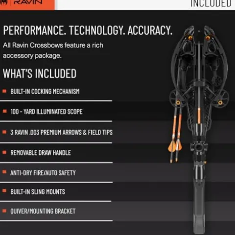 Ravin Crossbows R10 Crossbow Package R014 with HeliCoil Technology Black