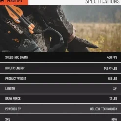 Ravin Crossbows R10 Crossbow Package R014 with HeliCoil Technology Black