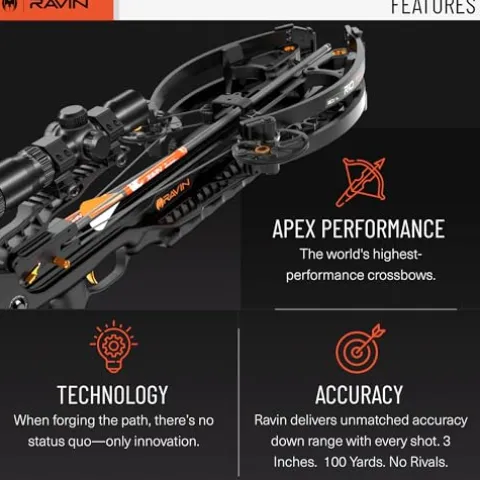 Ravin Crossbows R10 Crossbow Package R014 with HeliCoil Technology Black