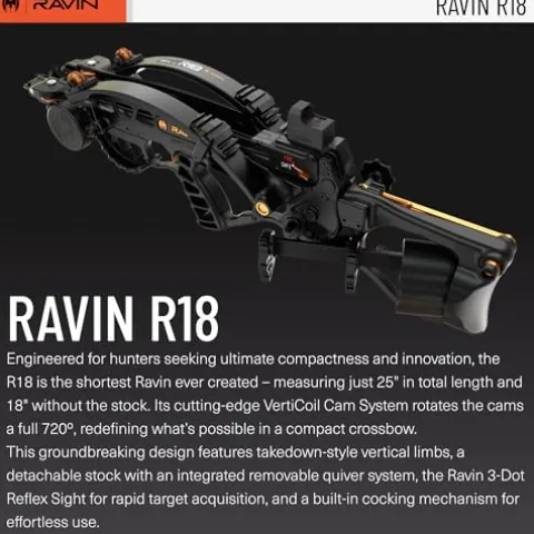 RAVIN Ravin R18 Takedown VertiCoil Crossbow Multi