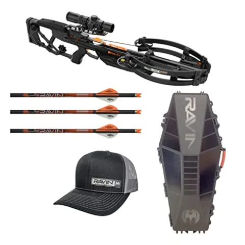 RAVIN R10X 420 FPS Crossbow Bundle with Hard Case & Trucker Hat Black