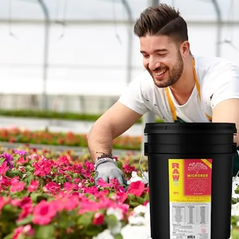 RAW Microbes Bloom 25lb – Beneficial Microbial Inoculant for Flowering Plants