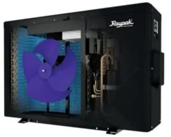 Raypak Crosswind Model 40i Heat/Cool Electric Pool Heat Pump 33K BTU 208/230V Inverter Technology Black