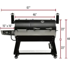 recteq DualFire 1200 Wood Pellet Smoker Grill Wi-Fi Electric
