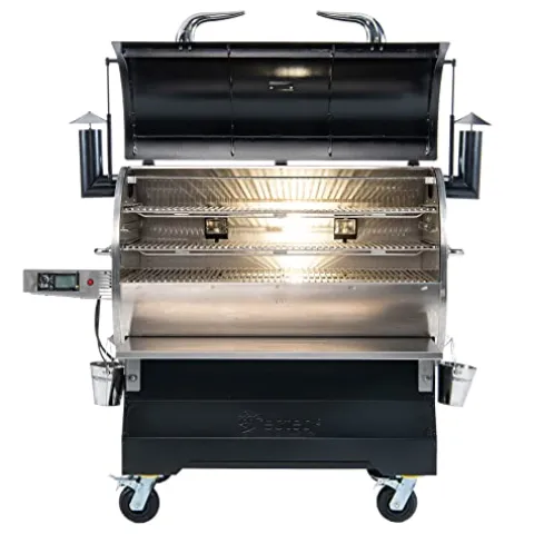 recteq RT-2500 BFG Wood Pellet Smoker Grill Stainless Steel