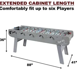 Rene Pierre Outdoor Tahiti 6 Player Foosball Table Grey