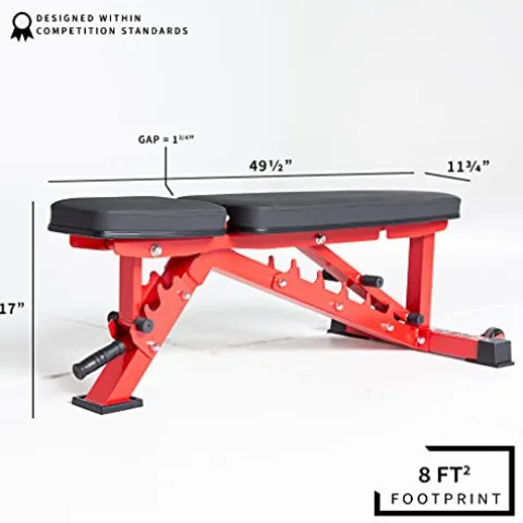 REP Adjustable Bench AB-3100 V3 Red