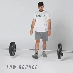 REP Bumper Plates for Strength and Conditioning Workouts and Weightlifting – 370 LB Set Black