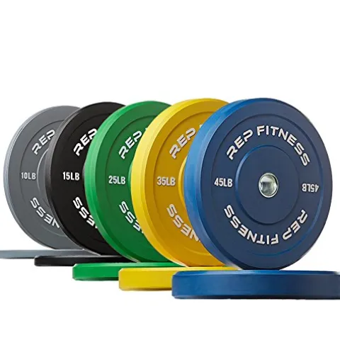 REP Color Bumper Plates 260 lb Set J.