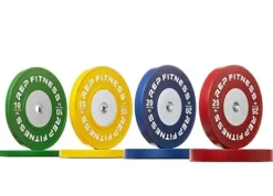 REP Competition Bumper Plates for Olympic Weightlifting 140kg Set Green Yellow Blue Red