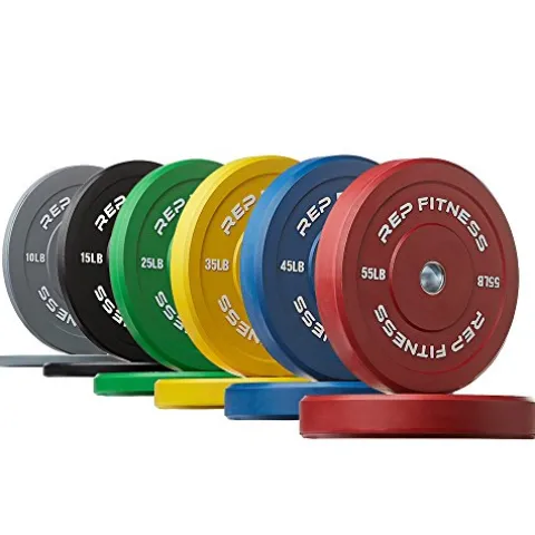 Rep Fitness Bumper Plates 370 lb Color Set
