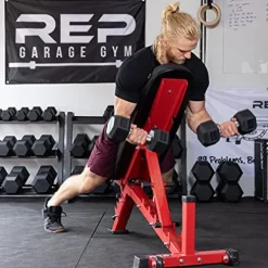 REP Rubber Hex Dumbbell Set 5-100 lb, Low Odor – Set C: 5-100 Only