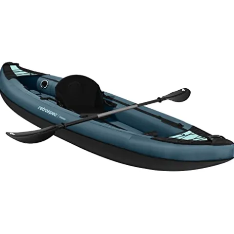 Retrospec Coaster 1 Person Inflatable Kayak Ocean Blue