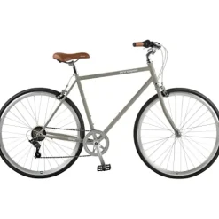 Retrospec Kinney 7-Speed City Bike High-Tensile Steel Commuter Bicycle – Tungsten